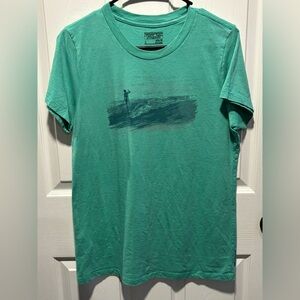 Patagonia Teal Graphic Short Sleeve Tee